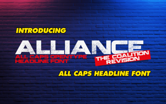 Alliance: A Bold Display Font for Editorial Design
