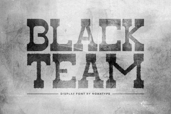 Black Team: A Western Display Font for Bold Campaigns