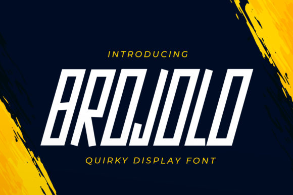 Brojolo: A Bold Display Font for Makers