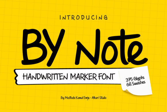 By Note: The Handwritten Display Font for Campaigns