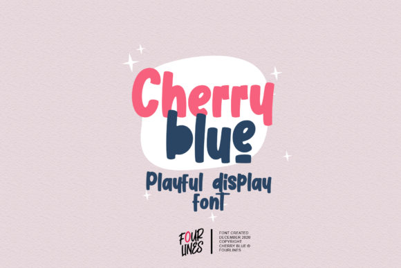 Cherry Blue: A Playful Display Font for Marketers