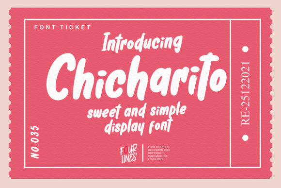 Chicharito: A Charming Display Font for Makers