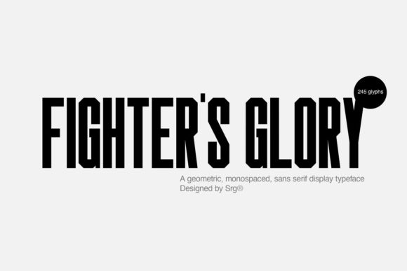 Fighters Glory: A Bold Display Font for Business