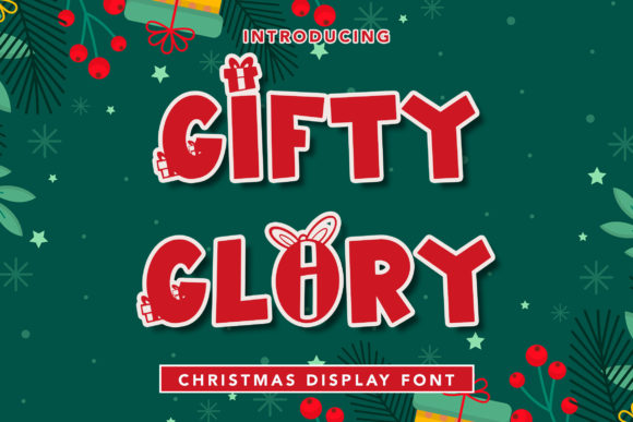 Gifty Glory: A Bold Display Font for Holiday Campaigns