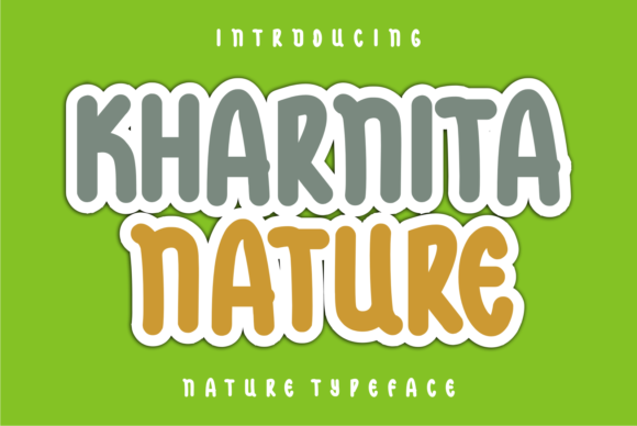 Kharnita Nature: A Bold Display Font for Modern Branding