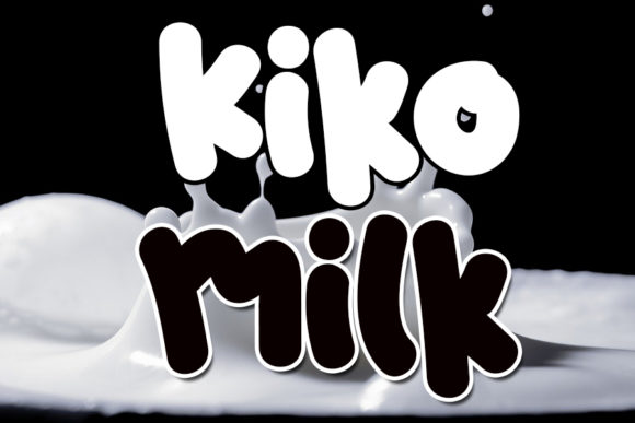 Kiko Milk: A Playful Display Font for Editorial Design