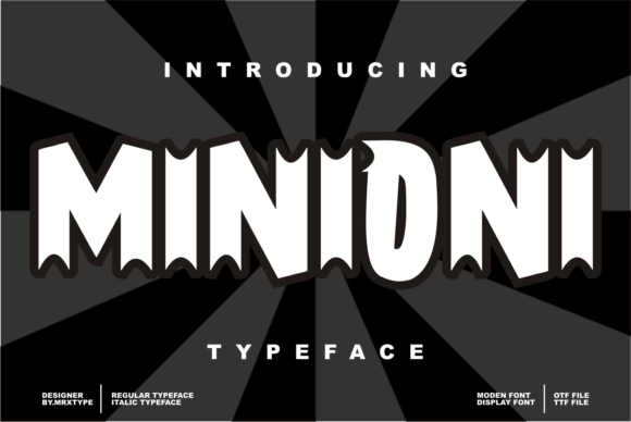 Minioni: A Bold Display Font for Modern Editorial Design