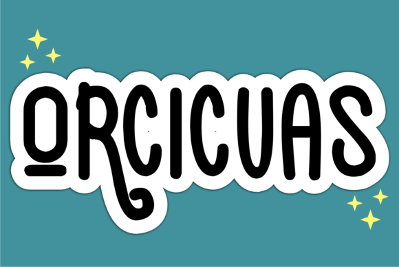 Orcicuas: A Bold Display Font for Editorial Impact