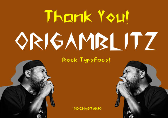 Origamblitz: A Bold Display Font for Editorial Impact