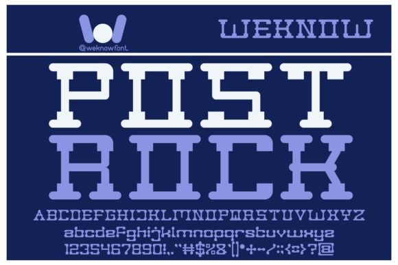 Post Rock: A Bold Display Font for Memorable Branding