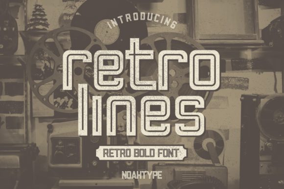 Retro Lines: The Retro Display Font for Bold Campaigns