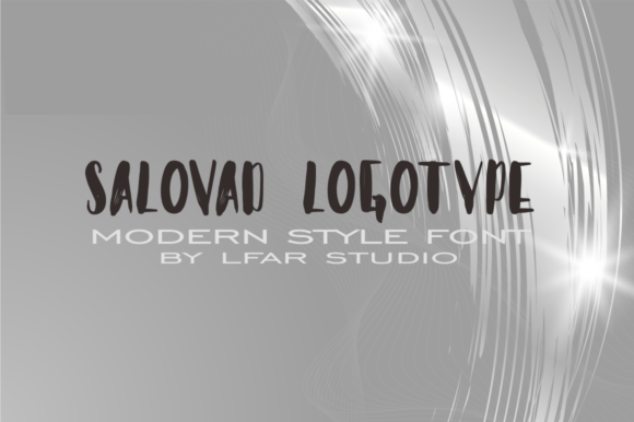 Salovad: A Modern Display Font for Editorial Design