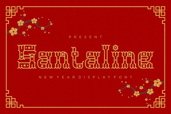 Santaline: A Western Display Font for Makers