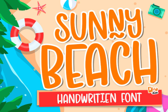 Sunny Beach Font: A Playful Display Typeface for Makers
