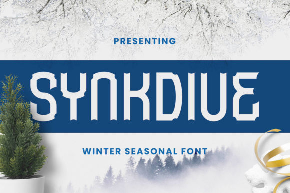 Synkdive: A Bold Display Font for Editorial Design