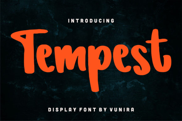 Tempest: A Friendly Display Font for Web Design