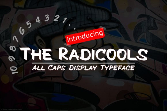The Radicools: A Bold Display Font for Urban Editorial Design