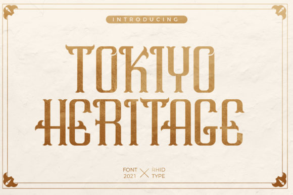 Tokiyo Heritage: A Bold Display Font for Campaigns