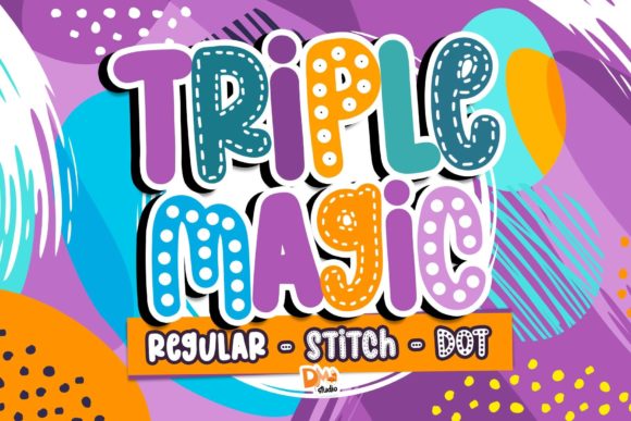 Triple Magic: A Playful Display Font for Web Design