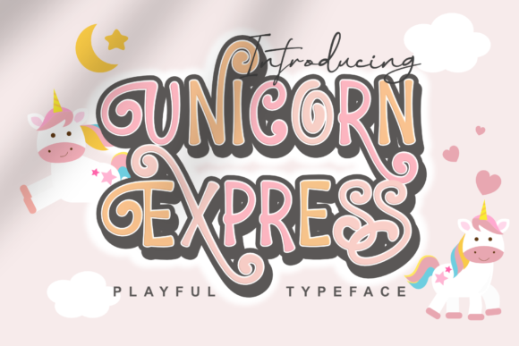 Unicorn Express: A Playful Display Font for Branding