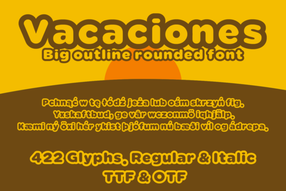 Vacaciones: A Bold Display Font for Web Design