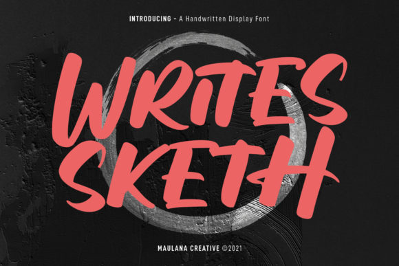 Writes Sketh: A Brushed Display Font for Your Brand